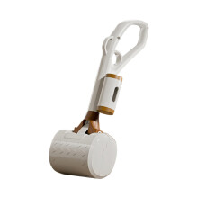 Dog Poop Scooper, Poop Gripper, Lightweight Durable Dog Stool Portable Dog Poop Pick Up Tool for Walking and Travel, White