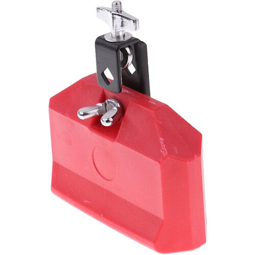 Cow Bell ABS Plastic Cowbell Cattlebell Drum Percussion Musical Accessory  Red 1
