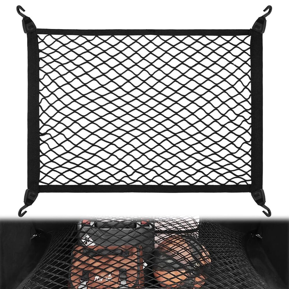 Car Cargo Net Mercedesbenz Sclass Adjustable Elastic Luggage Net, Load Securing Organizer 9426802406795