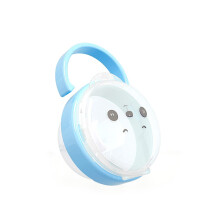 Baby Dummy Storage Box Clip PP Infant Toddler Nipple Case Travel Dummy Dustproof Organiser Holder, Blue