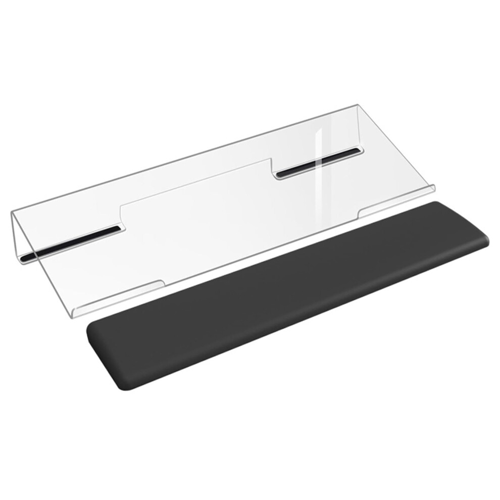 Ergonomic Acrylic Keyboard Stand With Wrist Rest, Adjustable Tilt Riser For Office And Gaming 9426802495157