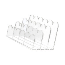 Heavy Duty Acrylic Desktop File Rack 3 Layer Vertical Storage