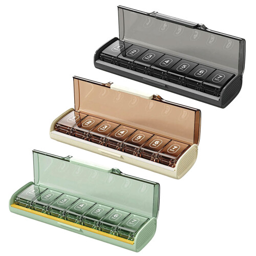 Portable Pills Organizers Case For Easy Medication-Black 1