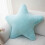 Cute Star Shape Bed Pillow Durable Fabric Sofa Cushion-Blue 7