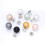 Multipurpose Pearls Fasteners Flat Base Sewing Clip-champagne 6