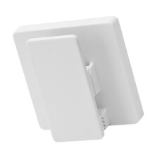 Bathroom Storage Organizer with WallFriendly No Drill Toothpaste Holder White Rack for Renters