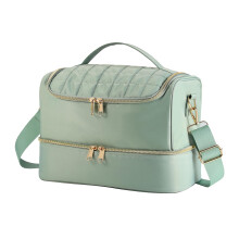 Sac de rangement pour Nail Art à Double compartiment,-vert foncé