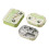 Microwave Safe Bentos Container Cartoon-green panda 5 squares 1