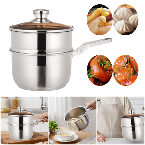 Stainless Steel Fish Steamer Cookware with Handle Steaming-18cm 2