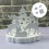 Christmas Silhouettes Silicones Casting Molds Craft Set For 2