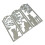 Window Kitten koolstofstaal gestanst stencils voor scrapbooking 1