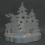 Christmas Silhouettes Silicones Casting Molds Craft Set For 5