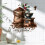 Adhesive Coffee Machine Wall Decal Scratch-Picture color 7