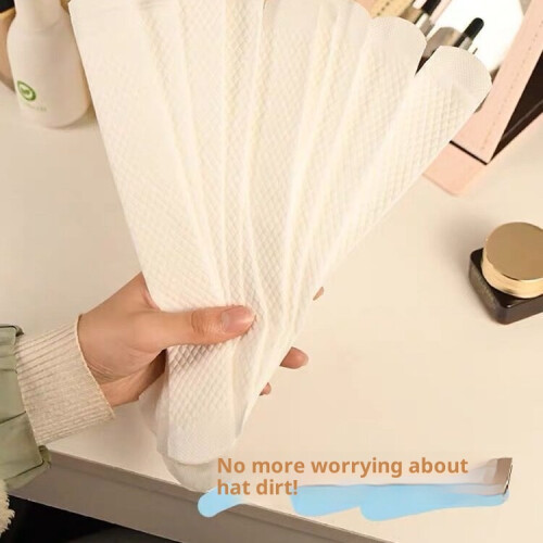 50Pcs Disposable Forehead Sweat Pad Adhesive Hat-Mixed colors 2