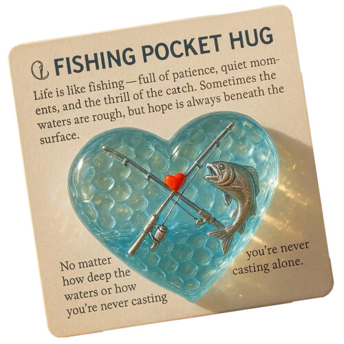 Jetons d'encouragement miniatures pour pêcheurs, breloque en