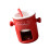 Ceramic Melting Cup For Chocolate Cheese-Red straight body 1