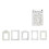 Scrapbook Paper, Embossed Retro Frame Collage Card, Romantic Encounter Series, 4 Types 1