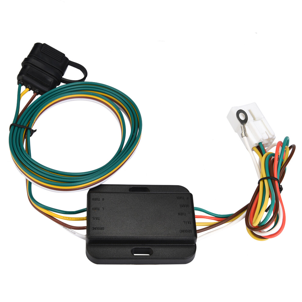 Trailer Connect 4 Pin Trailer Wiring Harness Easy Installation Durable Construction Dust Cover Led Compatible Vehicle Specific Plug And Play Light 9190834854892