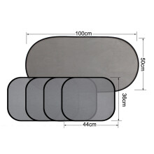 Parasole trasparente con protezione UV per bambini, parasole per finestrini auto per proteggere dall'abbagliamento del sole, con design pieghevole,