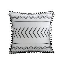 Boho Pillow Covers, Farmhouse Modern Urban Style Decor, Comfortable Thick Durable Chenille Fabric for Home Decor Refresh, Set of 4 for Sofas Beds Offi