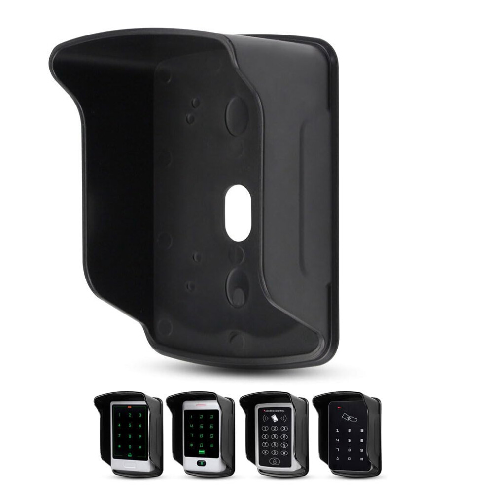 Waterproof Rain Cover Plastic Protective Case For Rfid Keyboard Reader, Access Control Protection Doorbell, Black, Fyg 9426802238075