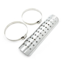 AntiScalding Cover Motorcycle Exhaust Pipe Protector Heat Shield Muffler Guard 70100mm Plating