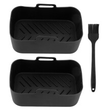 Antihaftbeschichtete Einsätze für 8-Liter-Heißluftfritteusen, spülmaschinenfeste Einlagen aus hitzebeständigem Silikon, wiederverwendbare
