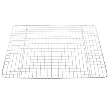 Grelha de forno própria para uso profissional, que proporciona maior estabilidade e circulação uniforme do ar, 42,8 x 30 x 2 cm.