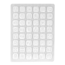 Múnlaí Aibítre Silicone Nuálacha le haghaidh Maisiú Císte, Múnlaí Bácála Silicone Grád Bia Ilphacáiste Litreacha Uimhreacha Solúbtha