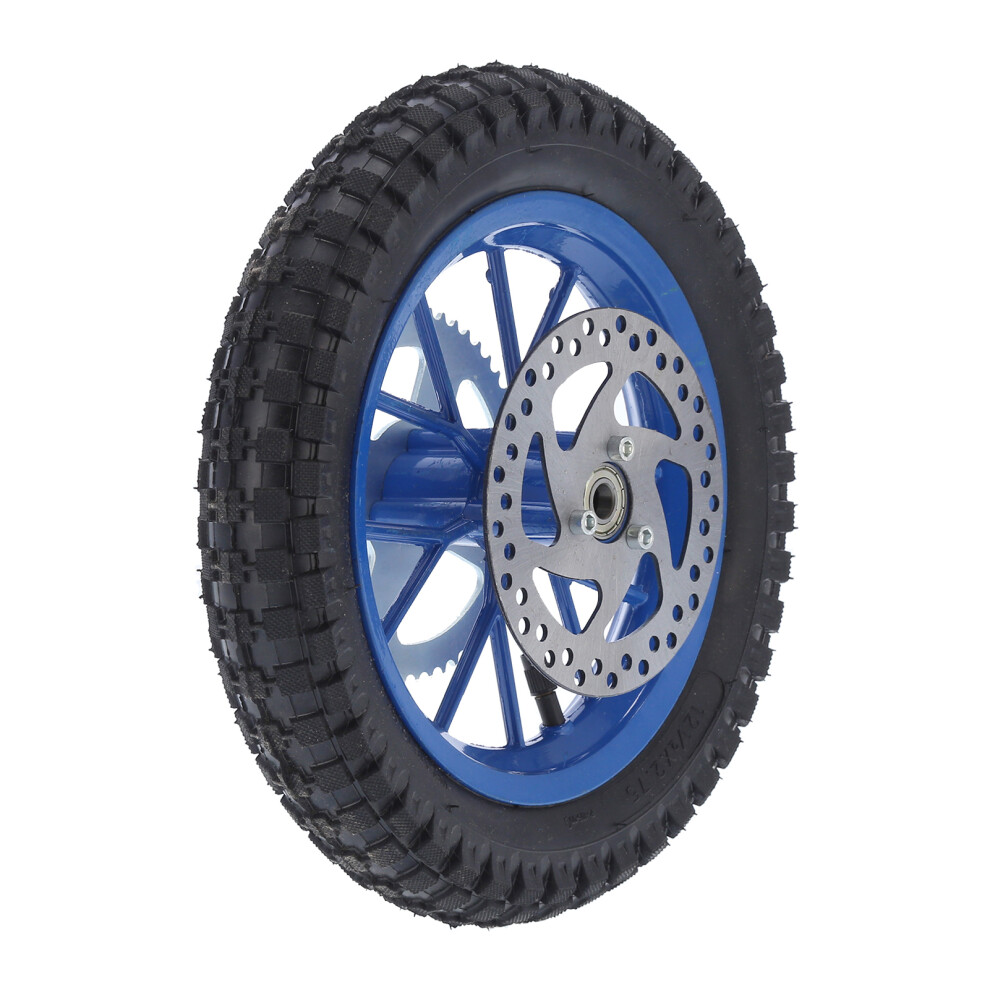 Front Wheel Assembly Dirt Tire And Rim Adjustable Wheel Replacement Shock Absorption Tire Anti Skid Tire Surface For Mini Bike Enthusiasts, Ride Safe 9437117486198