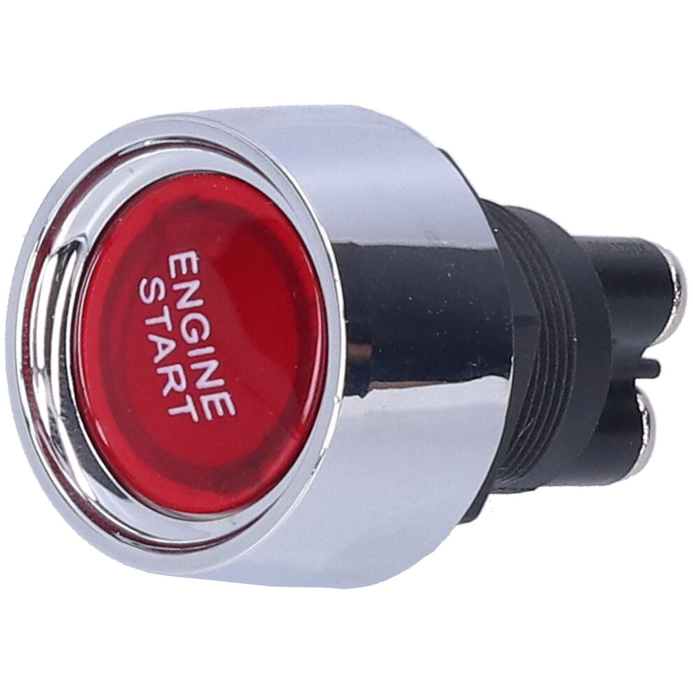 Universal 12V Car Ignition Switch Push Engine Starter 22Mm Red 8321378243755