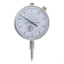 Dial Indicator Gauge Metal Construction, Stainless Steel Body, Precision, 01 Inch Range