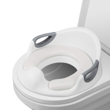 Toilet Trainer for Boys and Girls, Unique Design Child Toilet Seat with High Wraparound Back, Non-Slip Strips Ensuring Safety and Stability, White