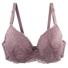 Sexy Lingerie For Women Fashion Female Sexy Lace Printed Colored Bra Elastic Underwear Nursing Bustier Pink 100E