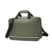 First Aid Bag Emergency Kit Case Portable With Handle Empty Storage Trauma Bag For Workplace Green
