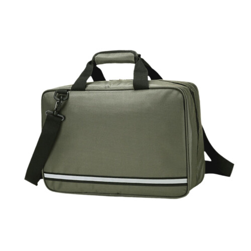 First Aid Bag Emergency Kit Case Portable With Handle Empty Storage Trauma Bag For Workplace Green