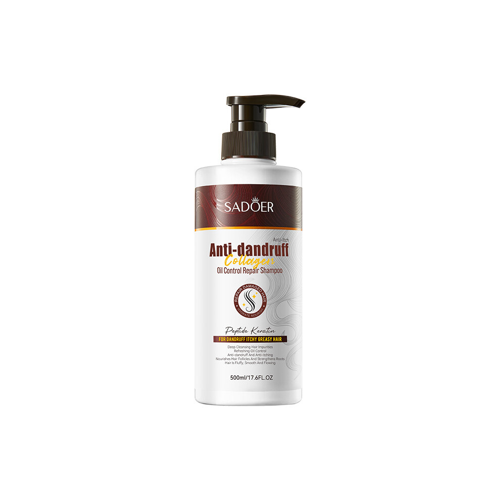 (500ml) Anti-Dandruff Oil Control Shampoo SADOER Repair Cleansing Shampoo