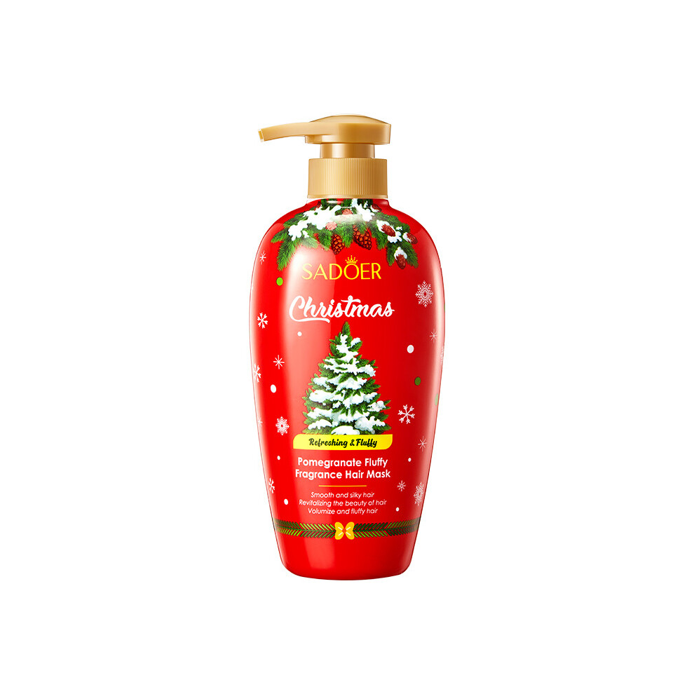 Red ( Pomegranate 500Ml) Fluffy Hair Mask 500Ml Fragrance Moisturizing Hair Conditioner