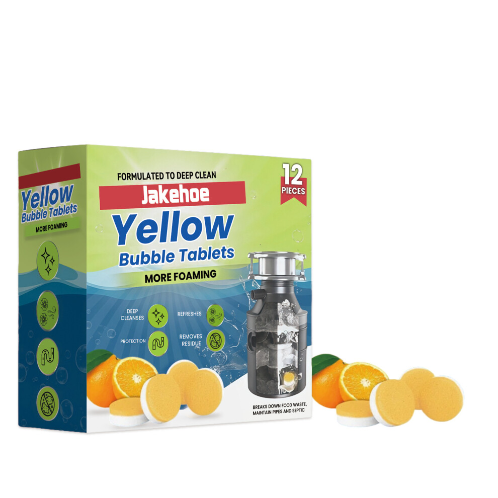 (12pcs) Pipe Cleaning Tablets Household Cleaning Drainage Pipe Sewer Hair Grease Blockage Unblocking Tablets