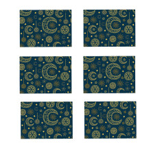6 stuks groot cadeaupapier 70x50cm islamitisch thema-type J