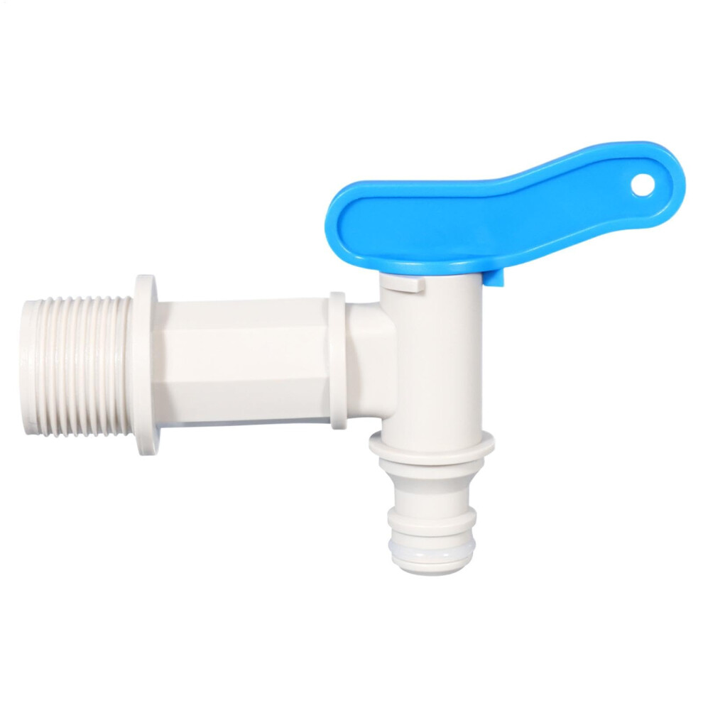 Water Tote Hose Adapter Gallon Tote Barrel Finethread Leakproof Tank Fittings Outside Water Spigot Grayblue Handle 9189345933974