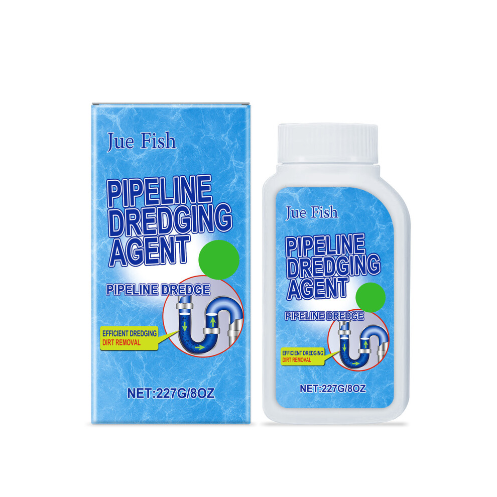 (227G) Drain Pipe Unblocking Powder, Toilet Kitchen Sink Drain Opening Cleaning And Dissolving Anti-Clogging Unblocking Powder 6900054936925