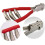 Stringing Clamp For Tennis And Badminton Rackets, AntiSlip Handle, Pressure Spring, Red 3