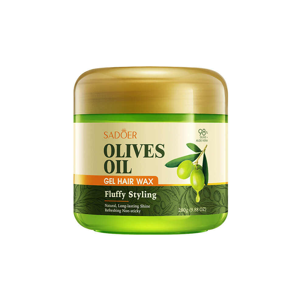 (280g) Olive oil styling hair wax SADOER nourishing gel styling fluffy hair wax