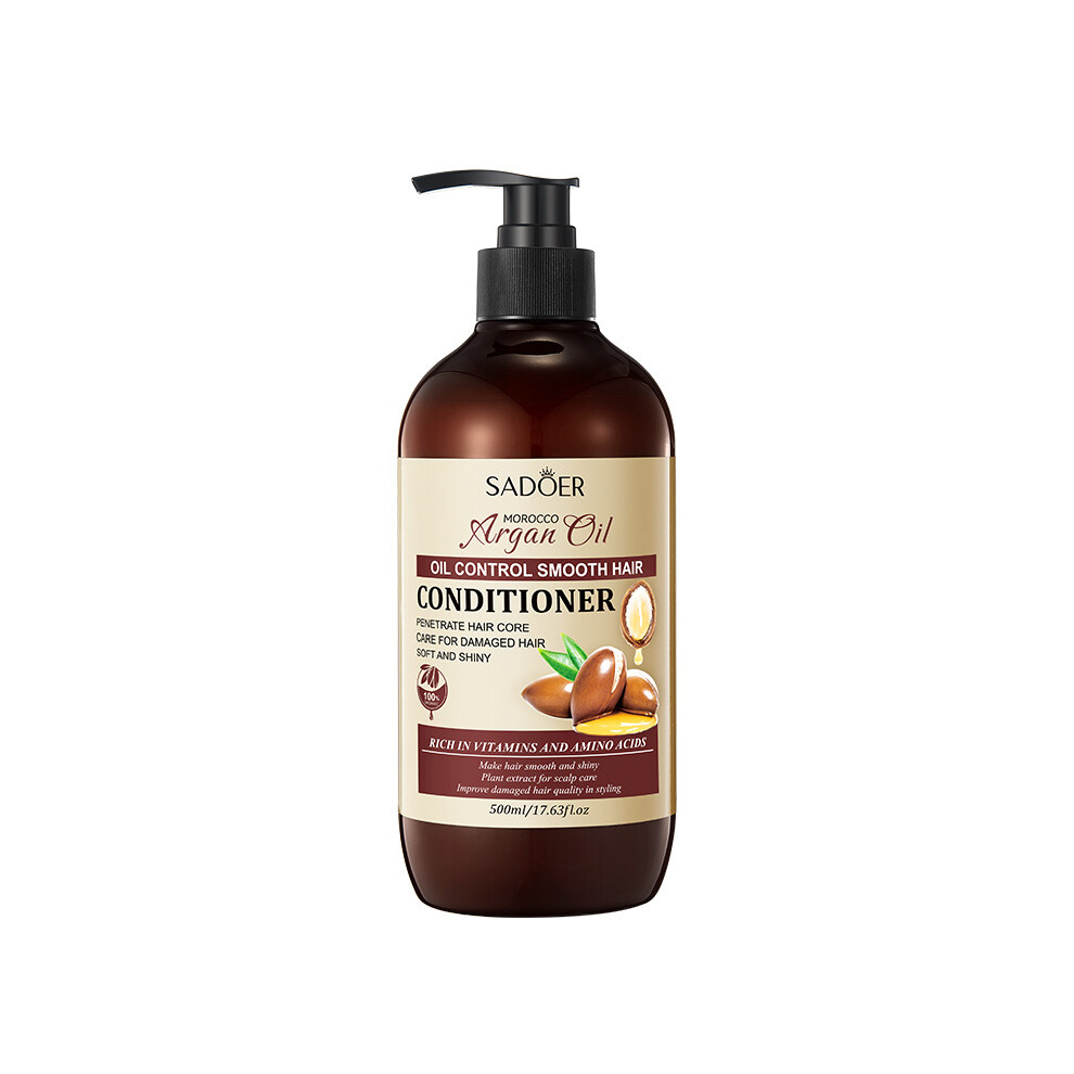 (500ml) Argan Oil Conditioner SADOER Smooth and Fluffy Large Volume Conditioner