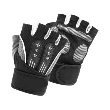 Gym Gloves Half Finger for Men and Women, XL Shockproof Cycling and Weightlifting Gloves, Summer Fitness Gloves in White