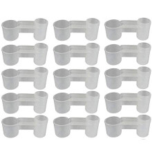 15 Pcs Plastic Soda Water Bottle Feeder Cups for Chickens and Pigeons, Animal Drinking Accessories for Farm Use