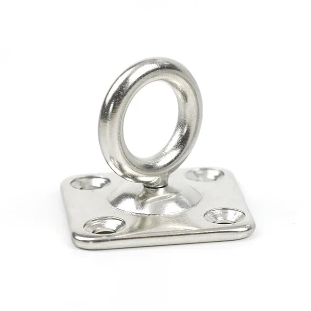 Stainless Steel Eye Plate, 304 Stainless Steel With Fixed Support, Cover Door Buckle, Clamp Ring, Wall Hook, Ushaped Ceiling Hanger (5.5Mm) 5Mm 9412369876706