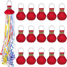 Paquet de 15 banderoles à confettis colorées pour mariages,