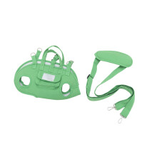 Dog Carriers Bag Handbag for Travel Soft Legs-Out Bag-Green M